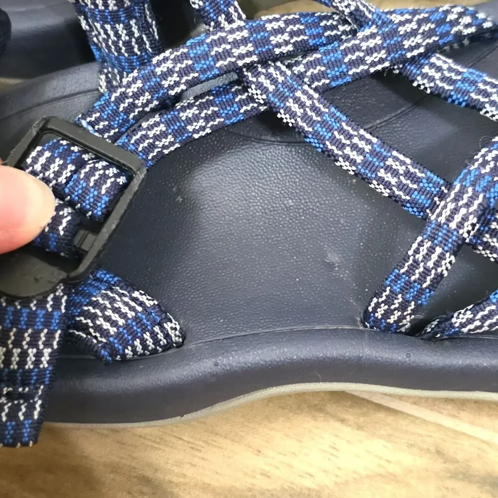 Viakix Siena Women's Hiking Walking Sport Strappy Sandals Blue Gray Size 6